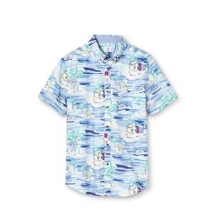 Vineyard Vines Target Island Scene Men Woven Shirt